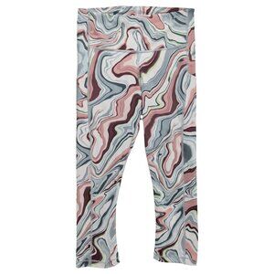Athleta Ultimate Stash Pockets Leggings Womens Multi Swirl Marble Capri Size S